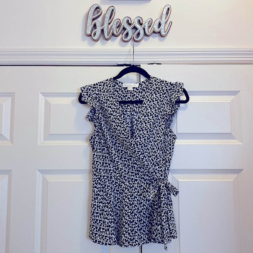 Floral Navy Blouse